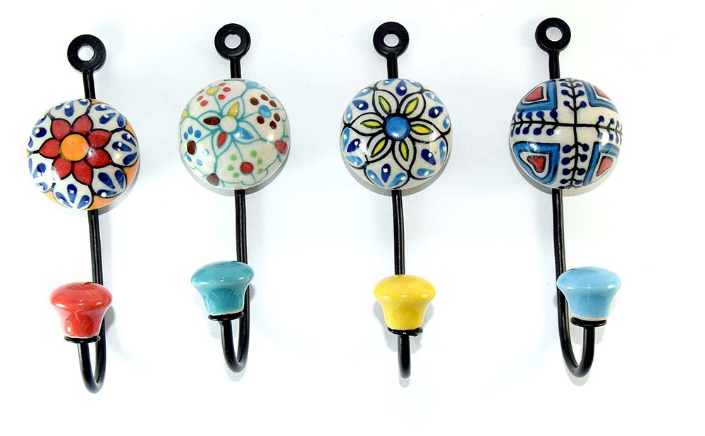 GANCIO MINI METALLO/CERAMICA HOLY