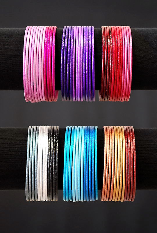CONJUNTO 12 PULSERAS METAL MODELO 5