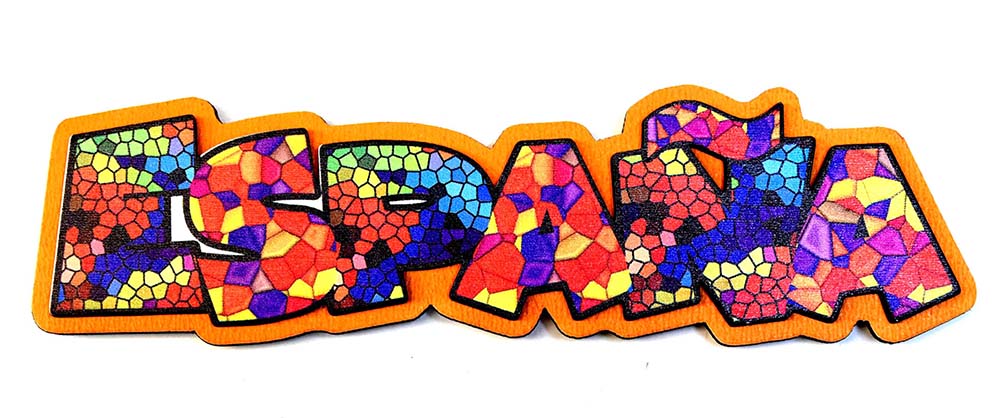 IMÁN WOOD 2D ESPAÑA MOSAIC