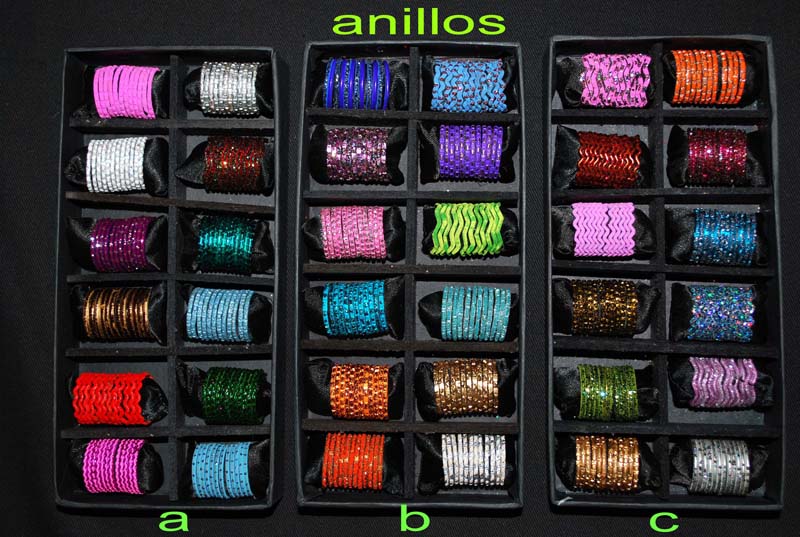 BOÎTE 12 SETS DE 12 ANILLOS ALUMINIO