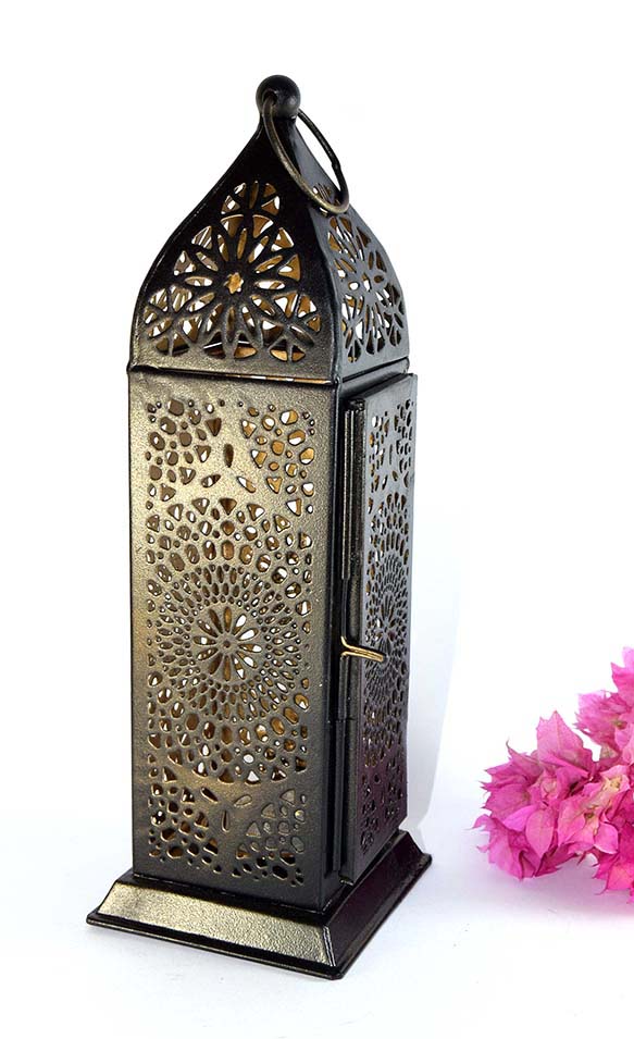 LAMPE À HUILE MÉTAL SUKKUR 25X8 CM L
