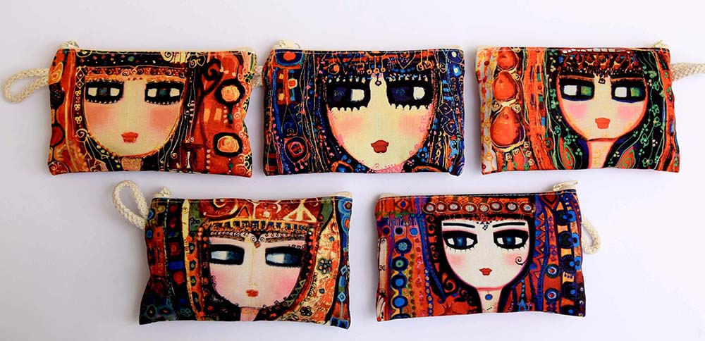 PORTE-MONNAIE COTON MUÑECA TURC 15X10