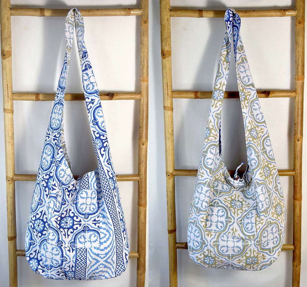 BOLSO BURBUJA REVERSIBLE ALGODÓN 154