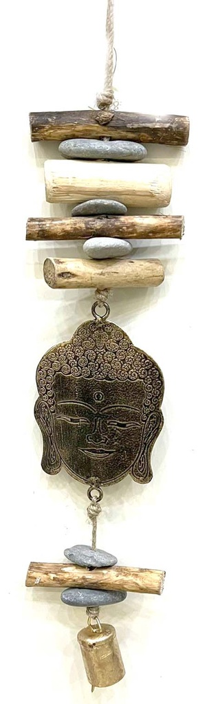 MOBILE BUDDHA METAL-WOOD-STONE