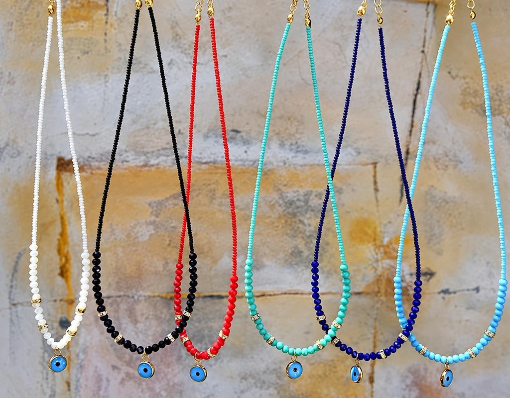 COLLANA PIETRA OCCHIO TURCO 024