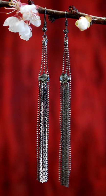 EARRING LARGO METAL 11 CM