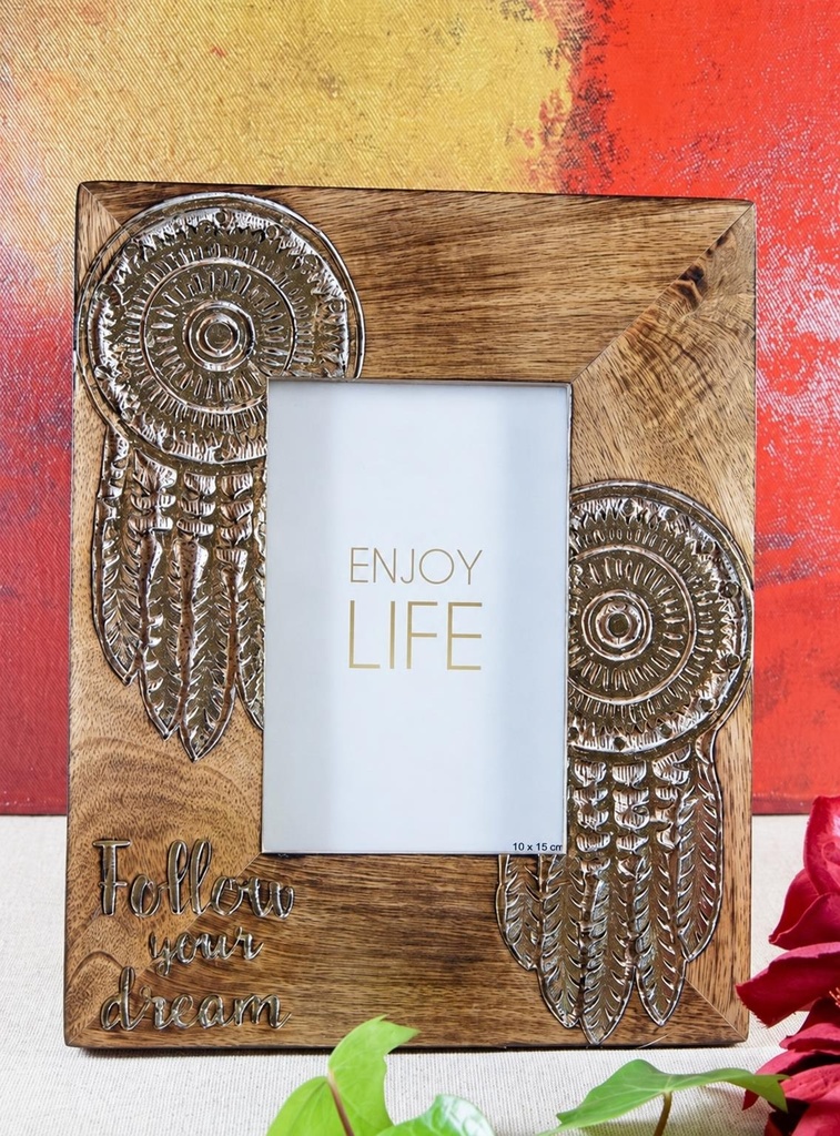 BOX WOOD CUADRADA HAMSA 10X10