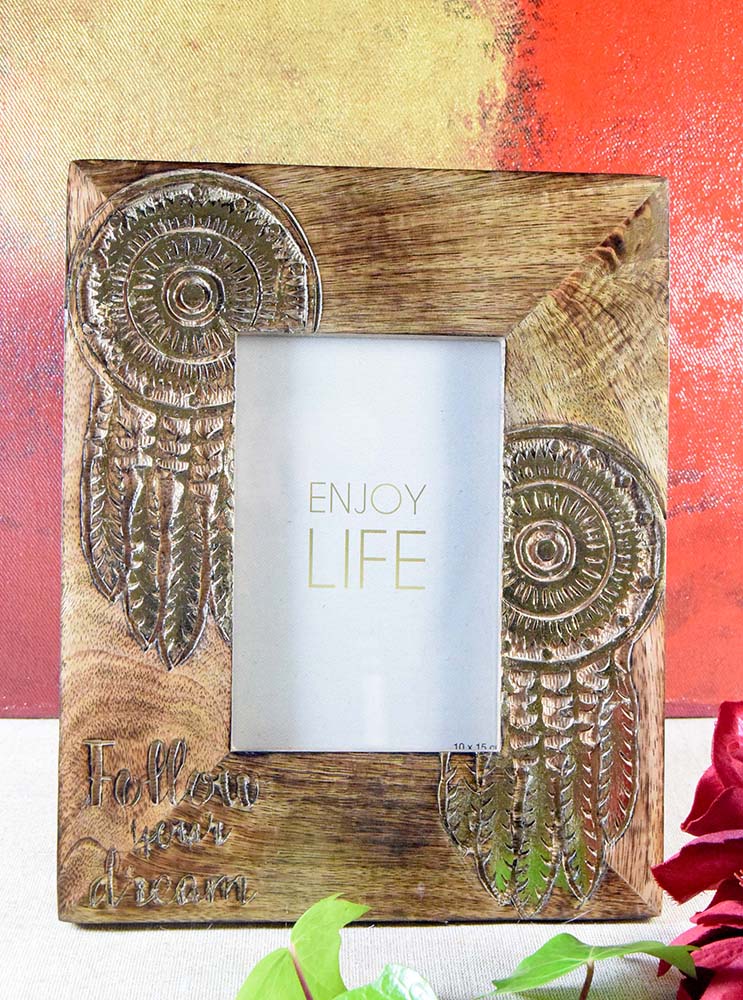 BOX WOOD CUADRADA HAMSA 10X10