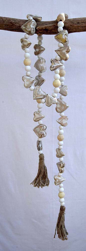 TIRA CUENTAS MADERA C/CORAZÓN 180