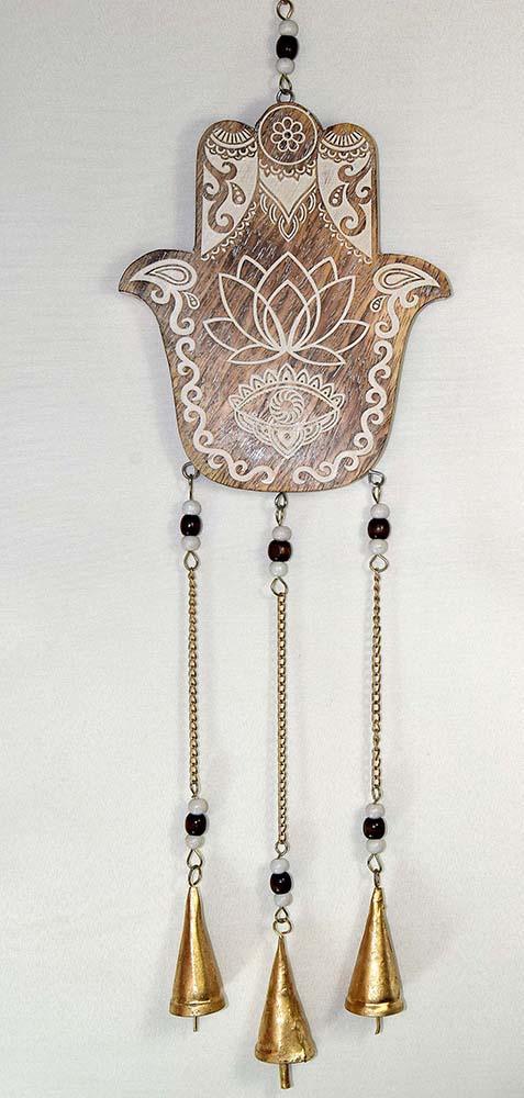 MOBILE BOIS HAMSA CON CADENA 75 CM