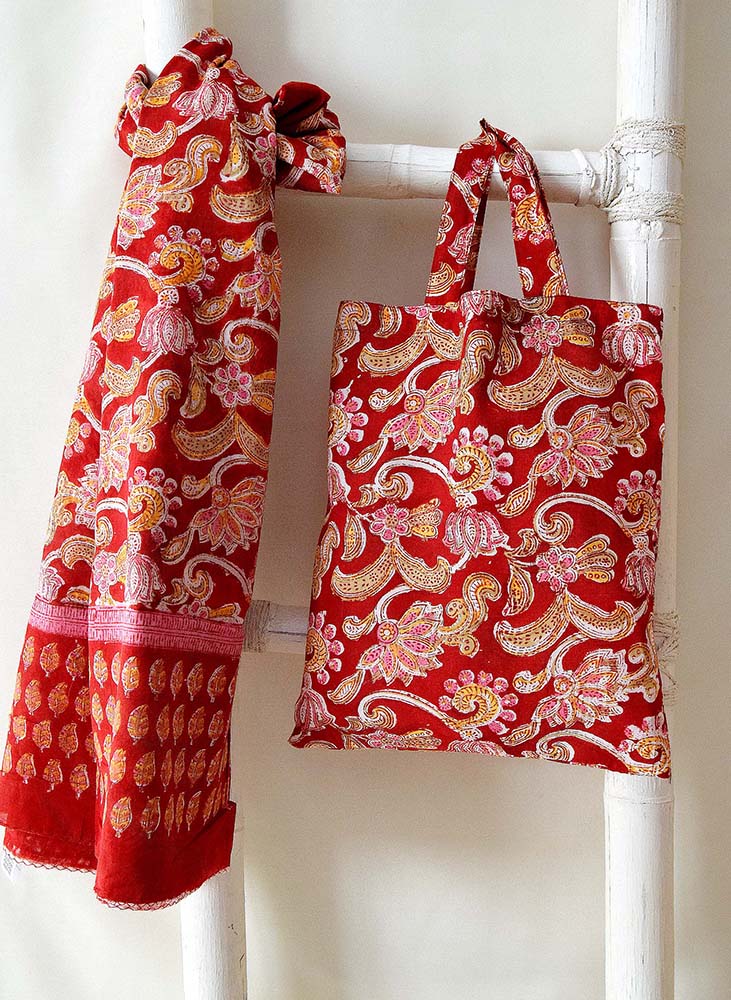 SET DI 2 BORSA Y PAREO COTONE Nº2