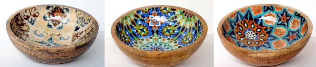 CUENCO MAD-RES 25X8CM MOSAIC 2