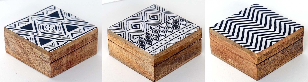 BOX WOOD RESIN 10 CM ÁFRICA