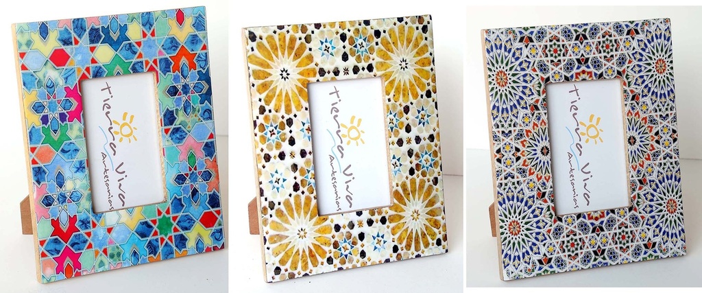 PORTAFOTO LEGNO E RESINA 27X21 MOSA 1