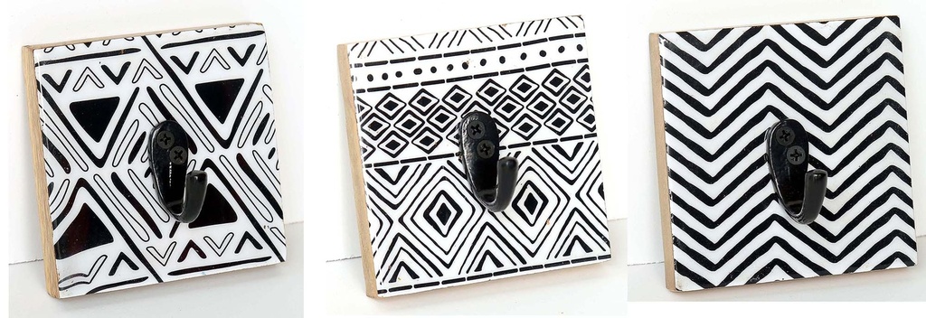 CROCHET BOIS ET RÉSINE 10 CM ÁFRICA