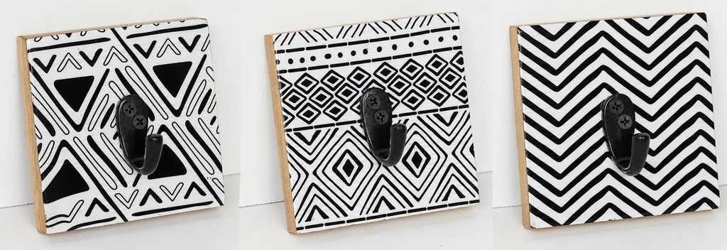 PERCHA MADERA Y RESINA 10 CM ÁFRICA