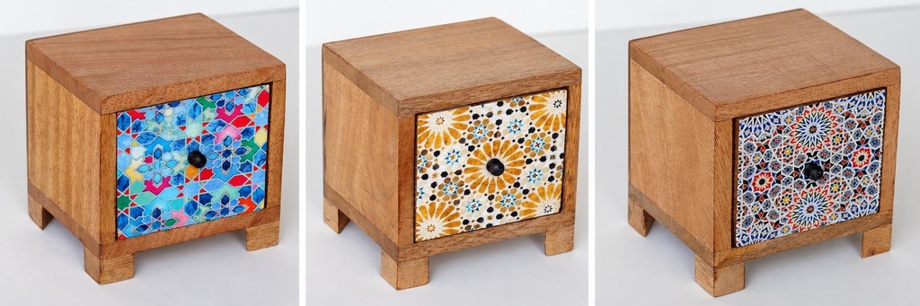 MOBILE MINI LEGNO E RESINA 12CM MOS 1