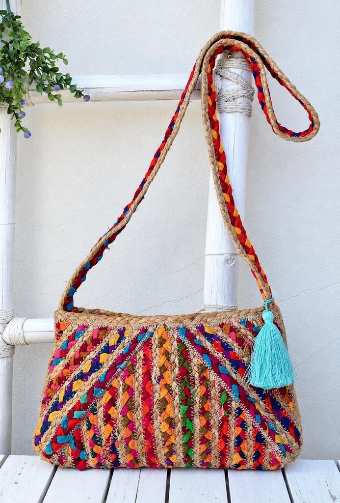 BOLSO MULTIC YUTE-SARI 35X20CM