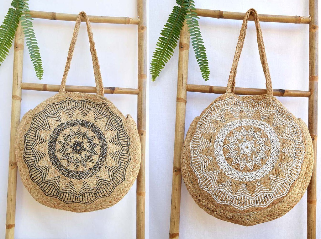 BOLSO DE YUTE ESTAMPADO 45 CM 250