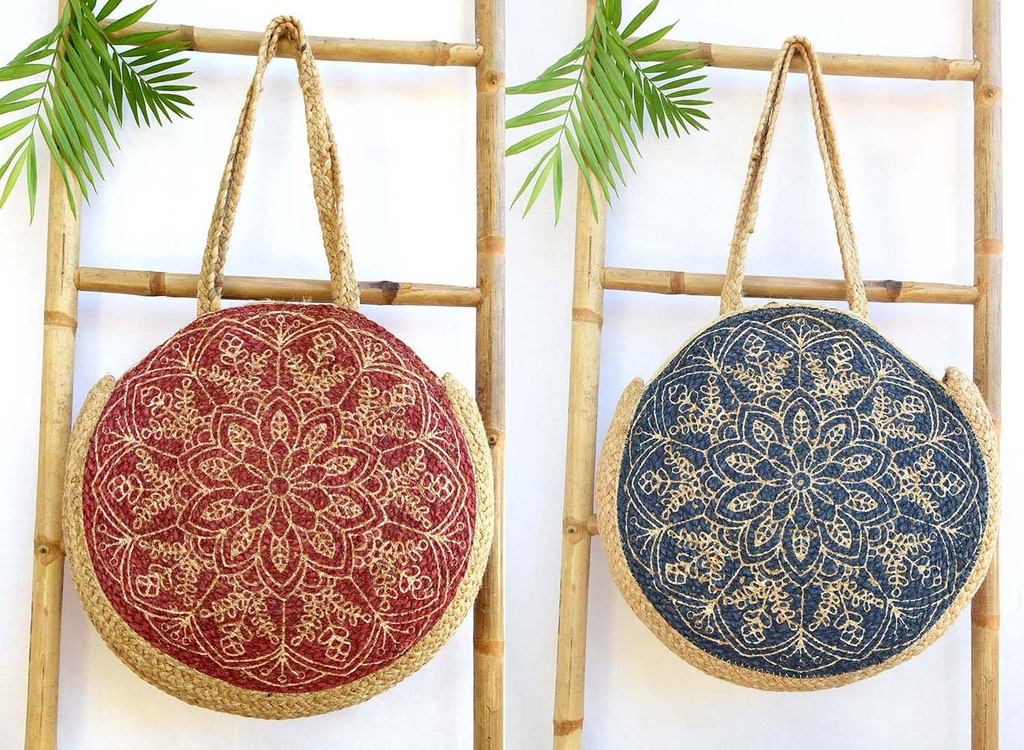 BOLSO DE YUTE ESTAMPADO 45 CM 254