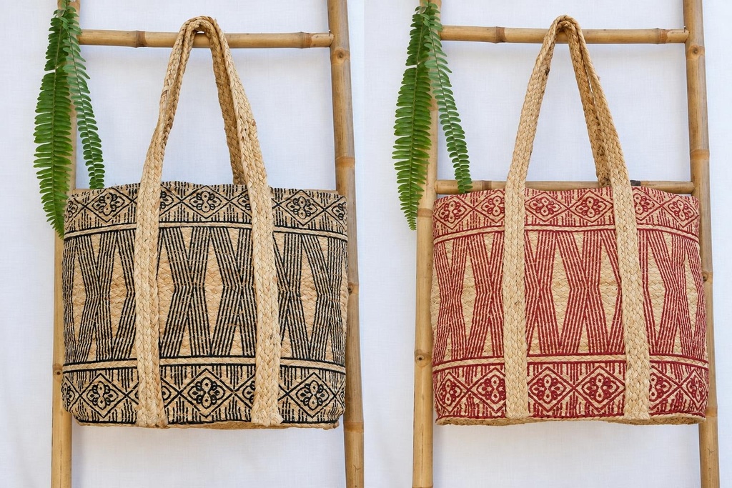 BOLSO DE YUTE ESTAMPADO45X35 CM 255