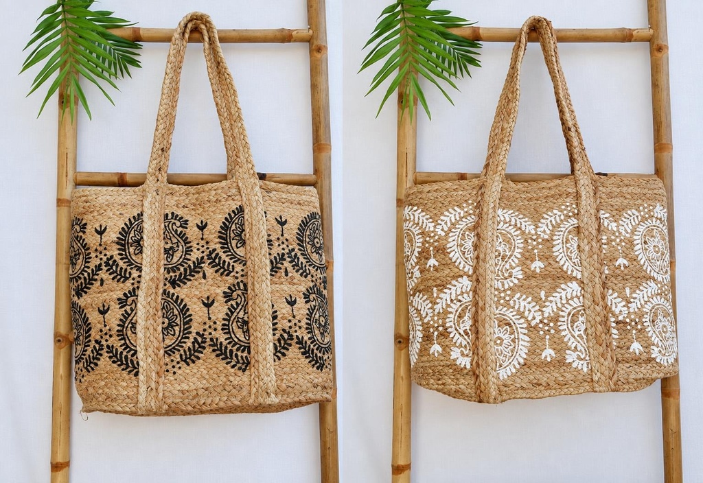 BOLSA DE JUTA ESTAMPADO45X35 CM 257