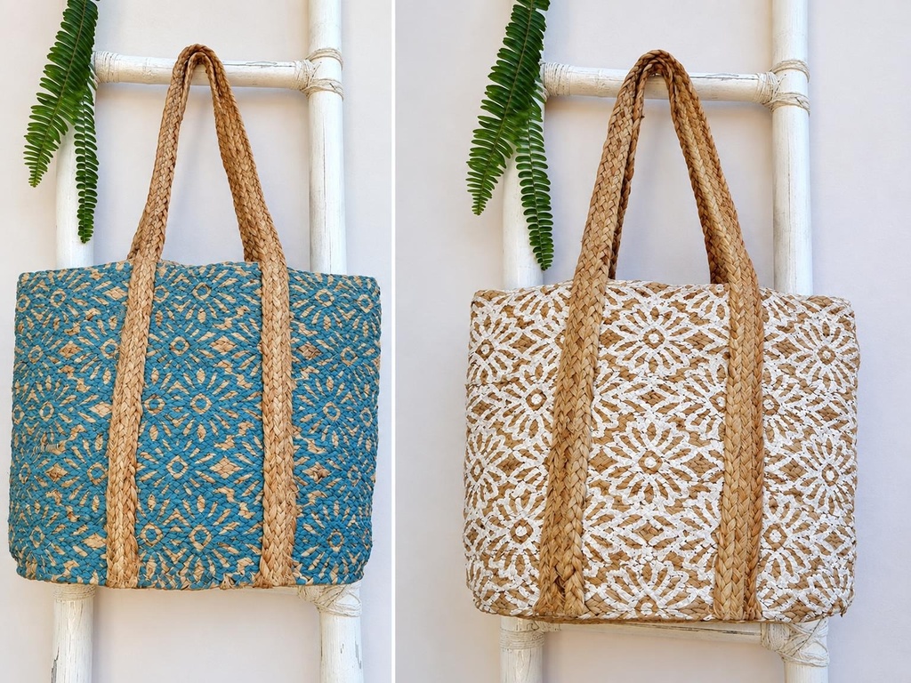 BOLSO DE YUTE ESTAMPADO45X35 CM 258