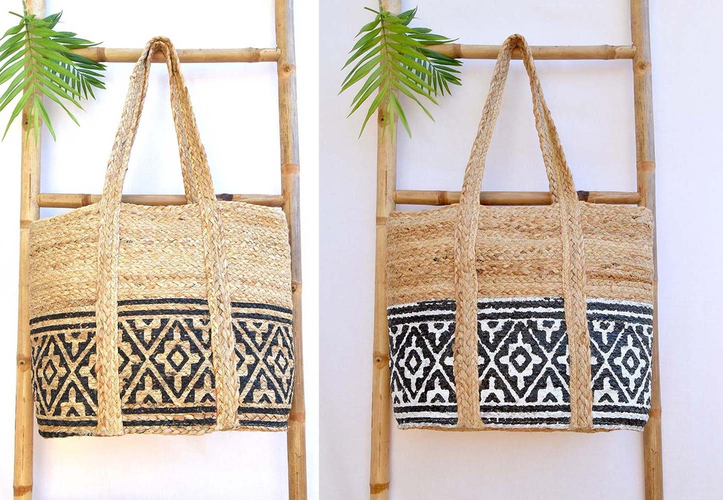 BORSA DE IUTA ESTAMPADO45X35 CM 259