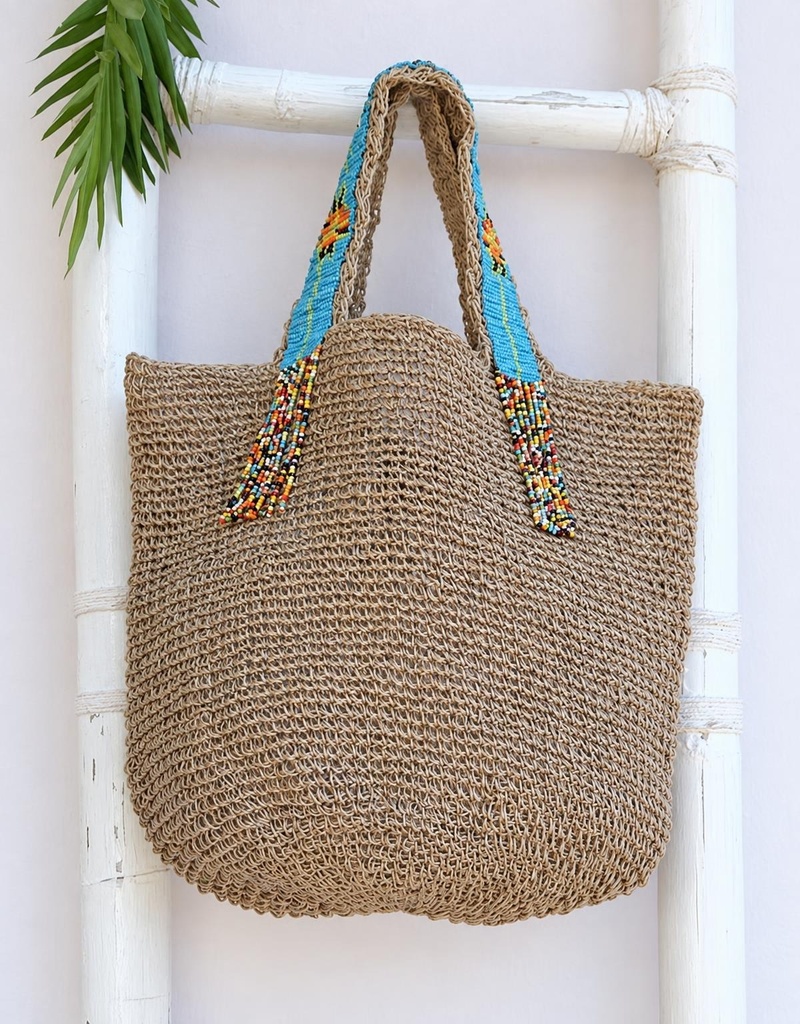 BOLSO NUPUR DE YUTE CON CUENTAS 33