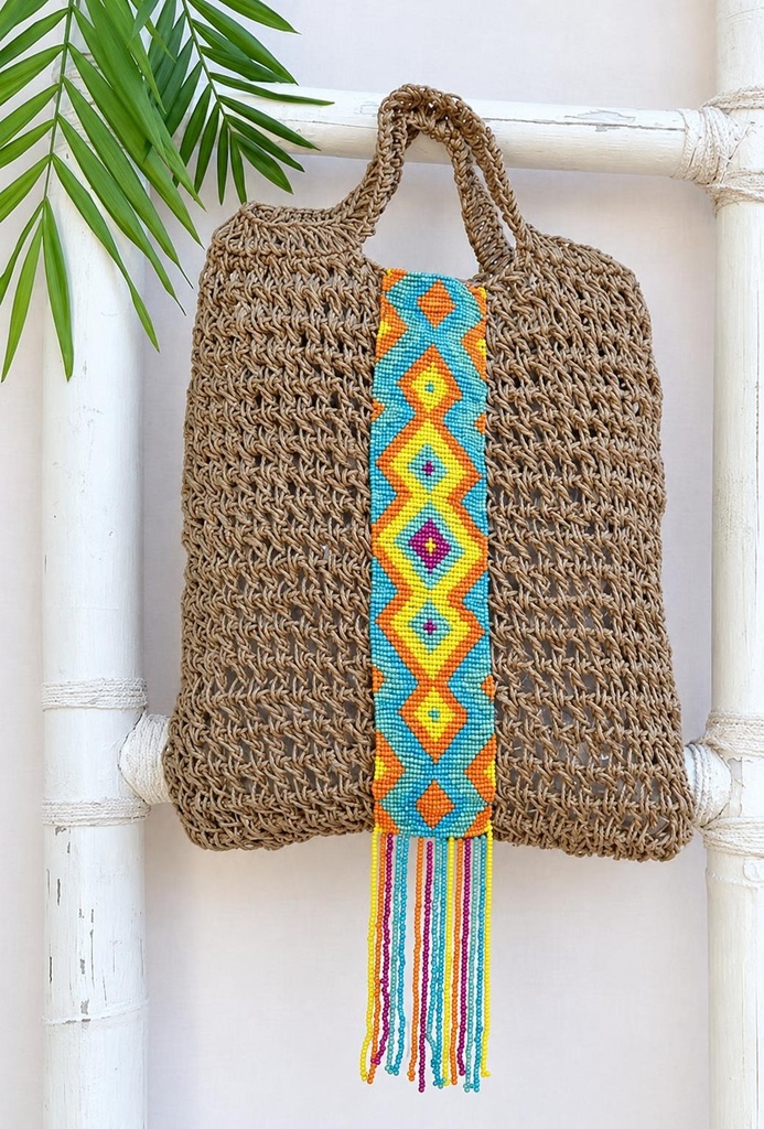 SAC NUPUR DE JUTE CON CUENTAS 33