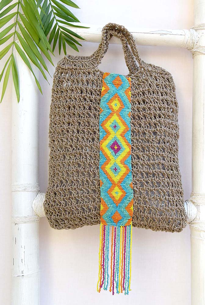 SAC NUPUR DE JUTE CON CUENTAS 33