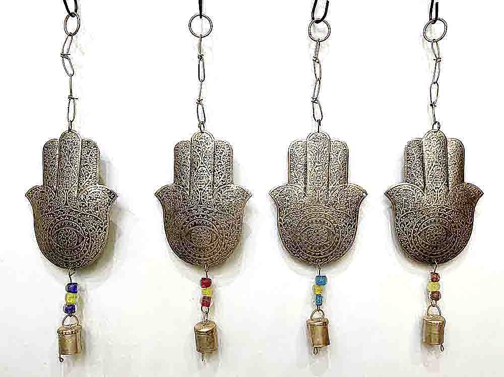 MOBILE MANO DI FATIMA METALLO 32 CM