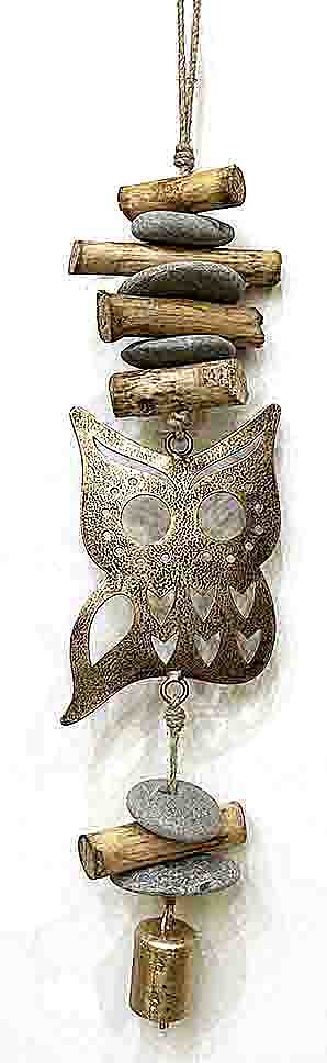 MOBILE HIBOU MÉTAL PALO-PIERRE 48