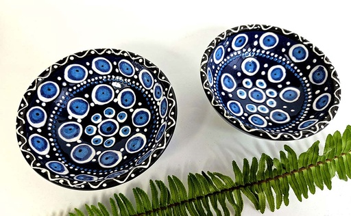 [1085171] BOWL CERAMIC MINI EVIL EYE 12CM