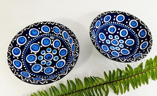 [1085171] BOWL CERAMIC MINI EVIL EYE 12CM