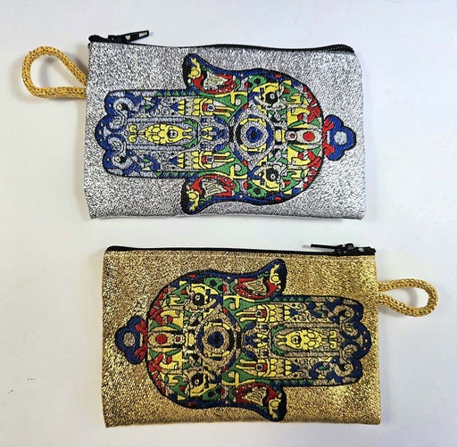 [4062235] PORTE-MONNAIE HAMSA BRILLO 11X7 CM
