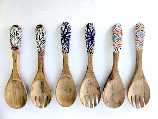 [9275068] SET DE 2 CUBIERTO MADERA Y RESINA MORR 27