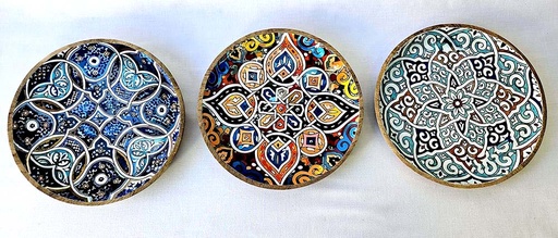 [9275077] PLATO MADERA Y RESINA 25 CM MORROC 2