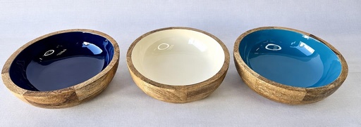 [9275101] CUENCO MADERA-ESMALTADA 20X7 CM