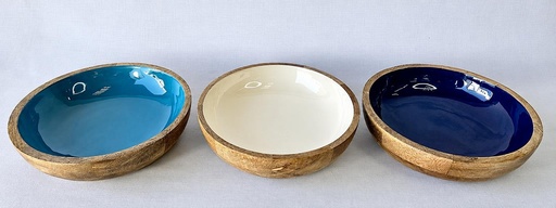 [9275102] CUENCO MADERA-ESMALTADA 25X8 CM