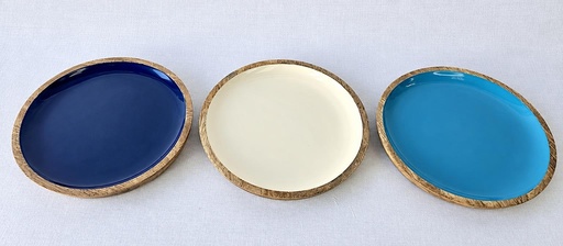 [9275104] PLATO MADERA-ESMALTADA 20 CM