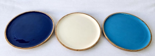 [9275106] PLATO MADERA-ESMALTADA 30 CM