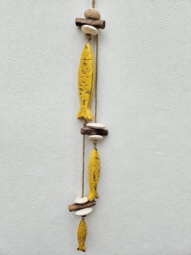 [1675712] MOVIL 3 PECES MADERA PINTADA
