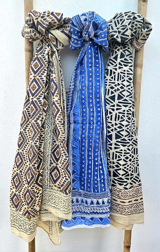 [4075361] PAREO ALGODÓN BLOCK PRINT180X110 Nº34