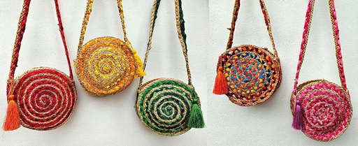 [4075260] SAC DE JUTE RED 30 CM 5 COULEURS