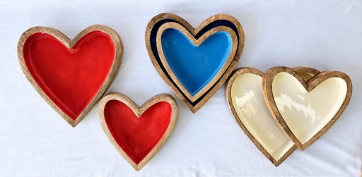[9275117] SET DE 2 CORAZÓN MADERA-ESMALTADA 27-21