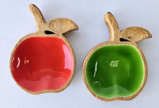 [9275124] CUENCO MANZANA MADERA-ESMAL 15X11