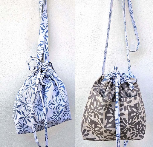 [4075411] BAG SASHI REVERSIBLE COTTON 411