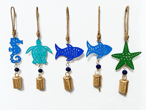 [1675733] SET DE 5 COLGANTE MARINO METAL/CAMP