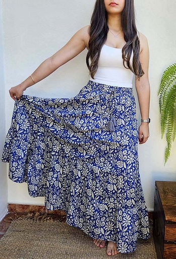 [4575120] FALDA COTON BLOCKPRINT 120